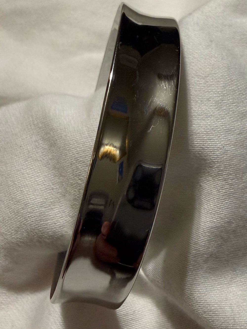 Lia Sophia Polished Silver Woman’s Open Cuff Bracelet - Picture 3 of 5
